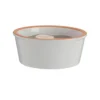 Bougie en cire blanche dans coupelle terracotta Estivade - Ø 12 cm