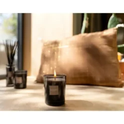 Bougie parfumée rechargeable Initiale Teck et Tonka Esteban - 180 g