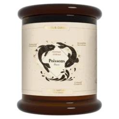 Bougie parfumée rose santal tubéreuse My jolie Candle Astrale poisson - 300 g