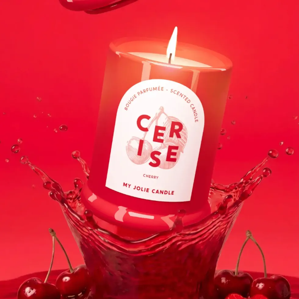 Bougie parfumée Trendy senteur cerise Maison Berger Paris - 150 g