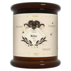 Bougie parfumée vétiver, pomelo, bois de cèdre My jolie Candle Astrale bélier - 300 g