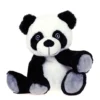 Bouillotte peluche panda coloris noir en grains de blé et lavande L'Artisan du bien-être