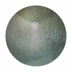 Boule décorative coloris vert en céramique - 30 cm