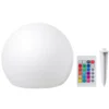 Boule flottante solaire en plastique blanc MultiBright SolarFloat Outside Living Industries - Ø 30 x H 28 cm