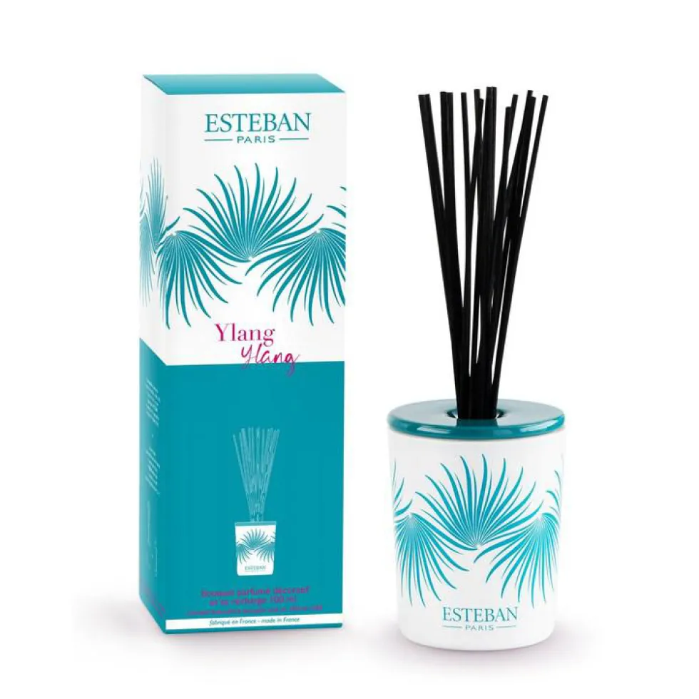 Bouquet parfumé déco et sa recharge Ylang-Ylang Esteban - 100 ml