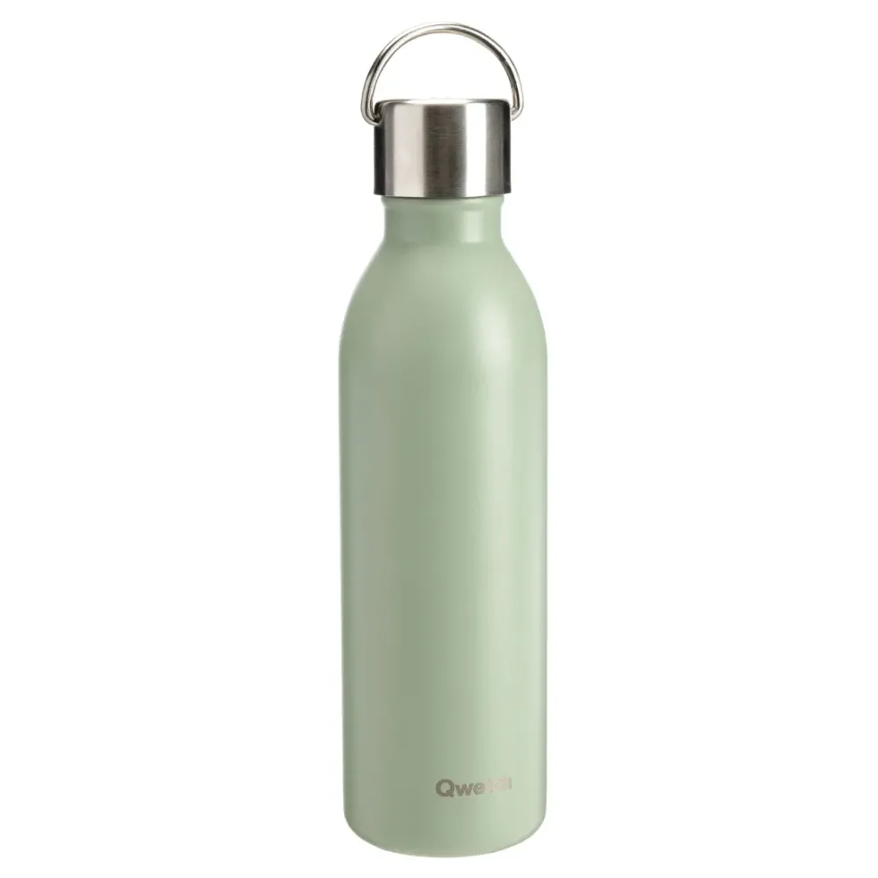 Bouteille isotherme coloris vert en inox Qwetch - 600 ml