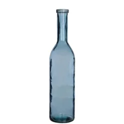 Bouteille Rioja coloris bleu en verre recyclé - Ø 18 cm
