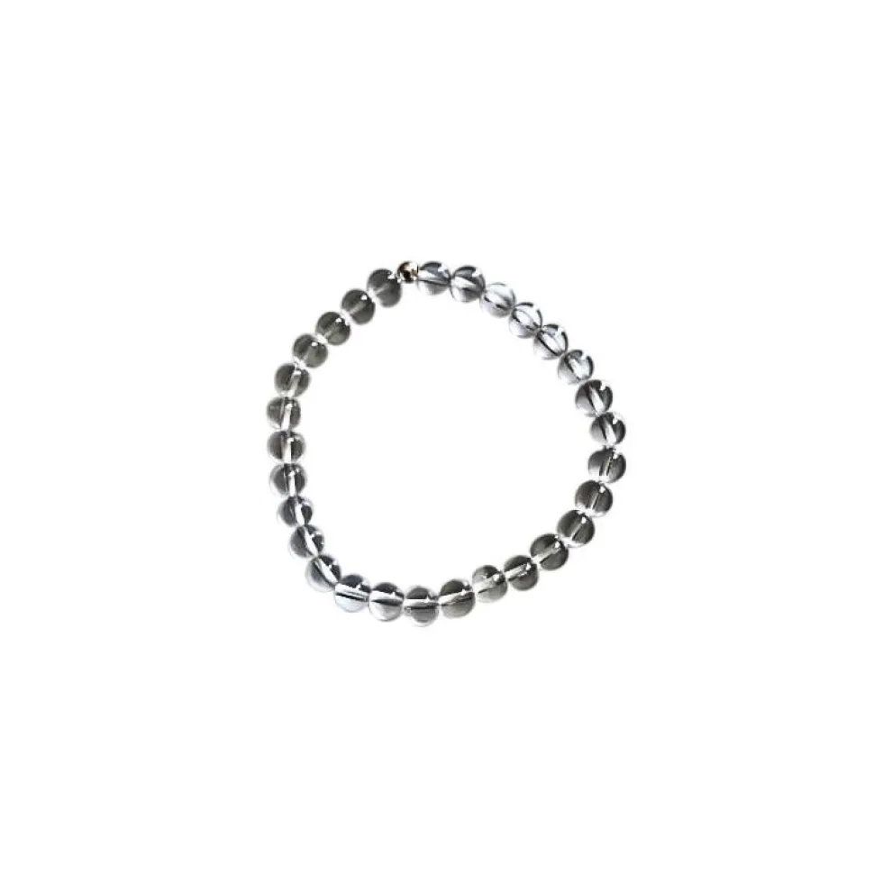 Bracelet cristal de roche 6mm