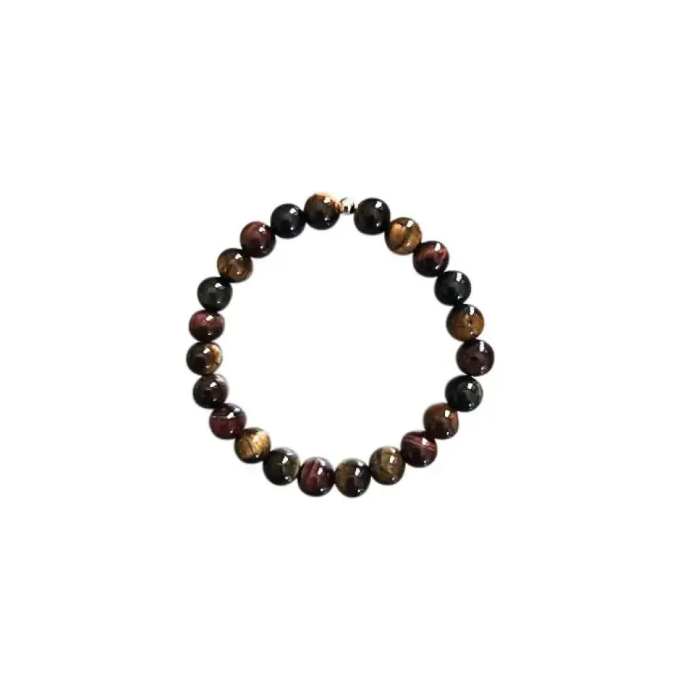 Bracelet oeil tigre taureau faucon 4mm