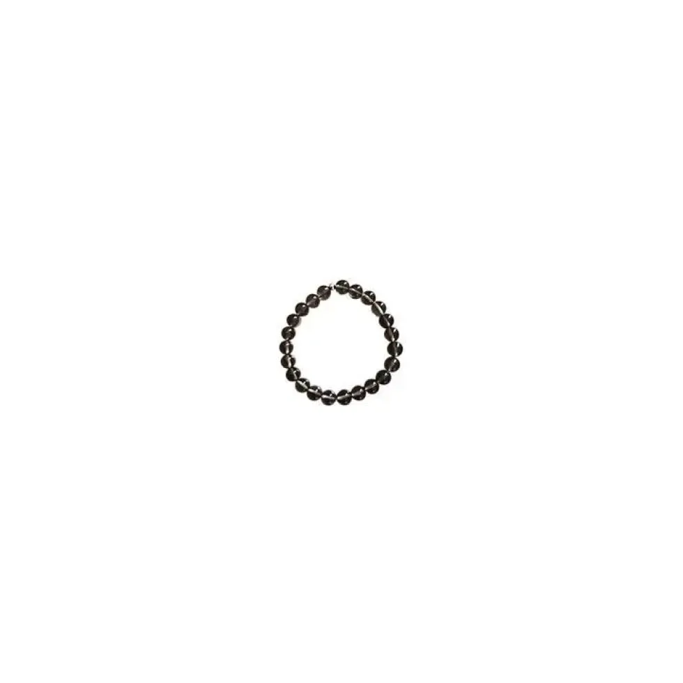 Bracelet quartz fumé homme - 8 mm