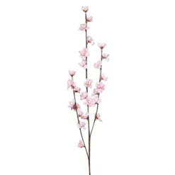 Branche artificielle de fleur de pommier rose clair – 79 cm