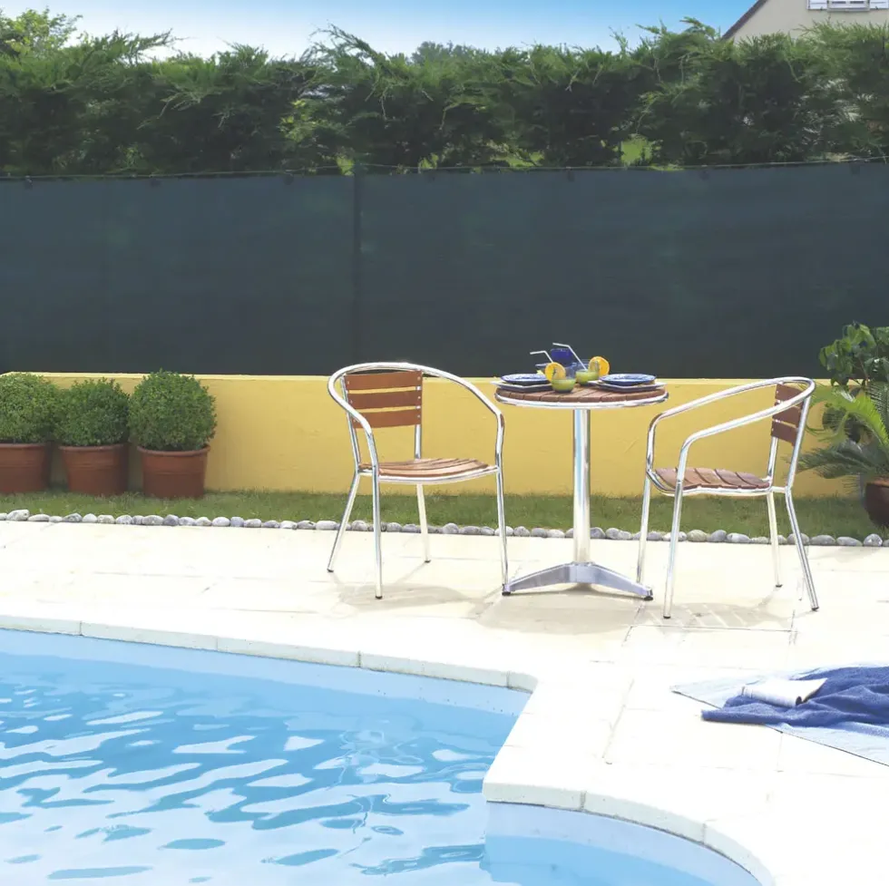 Brise-vue tissé coloris vert Nortène Recynet Plus - 5 m x H 150 cm