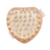 Brosse de massage bois cœur 10.5x10.5 cm
