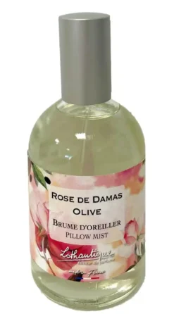Brume d'oreiller Lothantique Jardin d'aquarelles Rose de Damas Olive – 100 ml