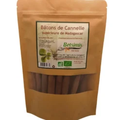 Bâtons de cannelle bio de Madagascar Betsimis - 80 g
