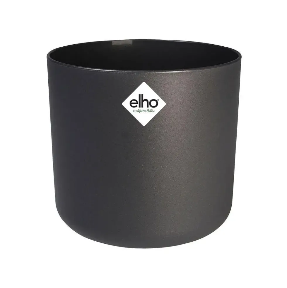 Cache-pot anthracite Elho b.for soft - Ø 22 cm