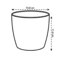 Cache pot 13cm Brussel Orchidées Elho D13 x H11cm