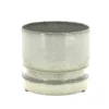 Cache-pot coloris blanc en zinc woodlog - Ø 27 cm x 22 cm