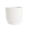 Cache-pot coloris blanc Madeira - 14,5 x 13 cm