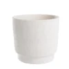 Cache-pot coloris blanc Madeira - 28 x 26 cm