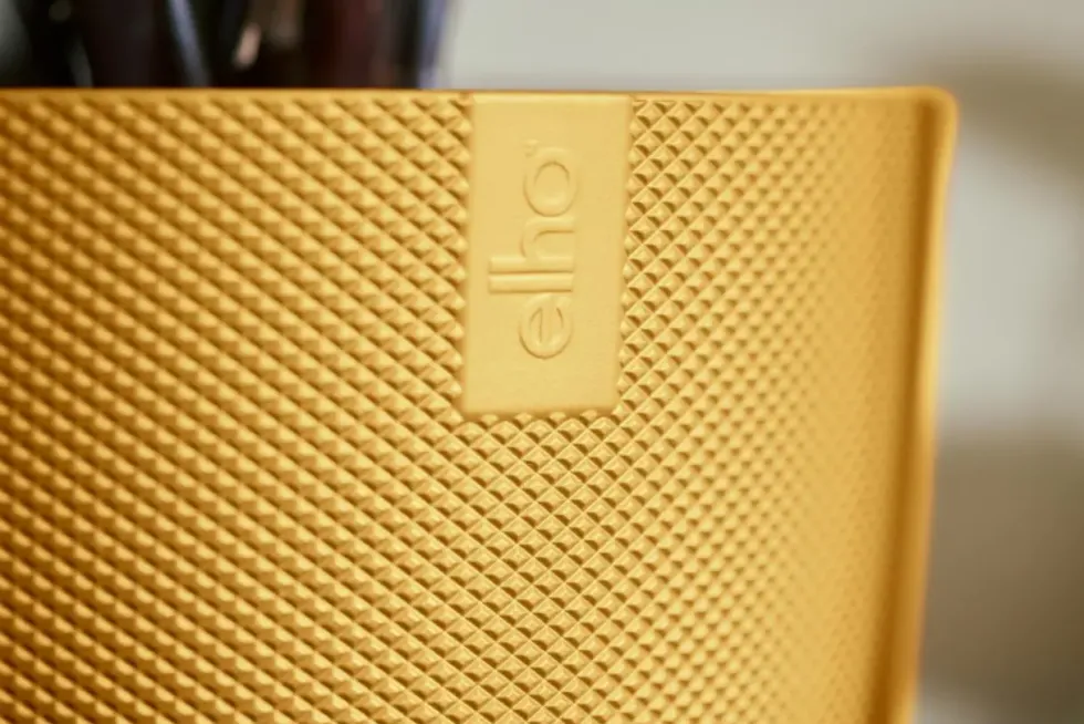 Cache-pot coloris jaune Jazz Elho - Ø 23 cm