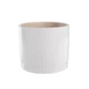 Cache-pot coloris multicolore rainuré - 17 x 15,5 cm