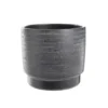 Cache-pot coloris noir Madeira - 14,5 x 13 cm