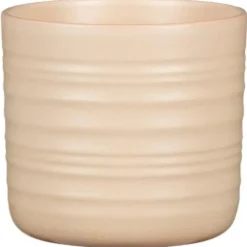Cache-pot en céramique beige Scheurich 850 Dry reed - Ø 23 cm