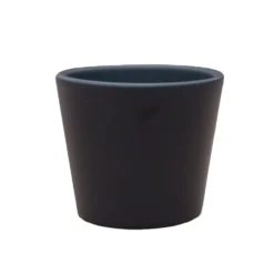 Cache-pot en céramique coloris anthracite mat Fresh Baby A6 - Ø 7 x H 6 cm
