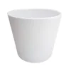 Cache-pot en céramique coloris blanc Fresh B12 - Ø 12 x H 9,5 cm
