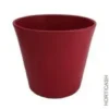 Cache-pot en céramique rouge mat Fresh - Ø 14,5 x H 12 cm