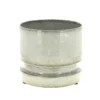 Cache-pot en zinc blanc Woodlog grand modèle - Ø 31 x H 27 cm
