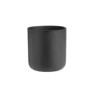 Cache-pot en zinc coloris noir – Ø 30 x H 28 cm