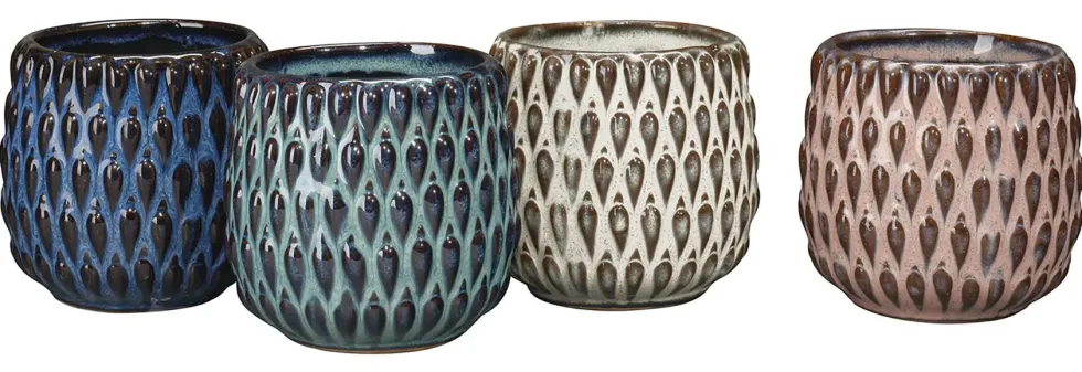 Cache-pot Fizzy coloris multicolore en céramique - Ø 7,5 cm