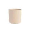 Cache-pot Jasta en zinc coloris beige - 26 x 26 x 24,5 cm