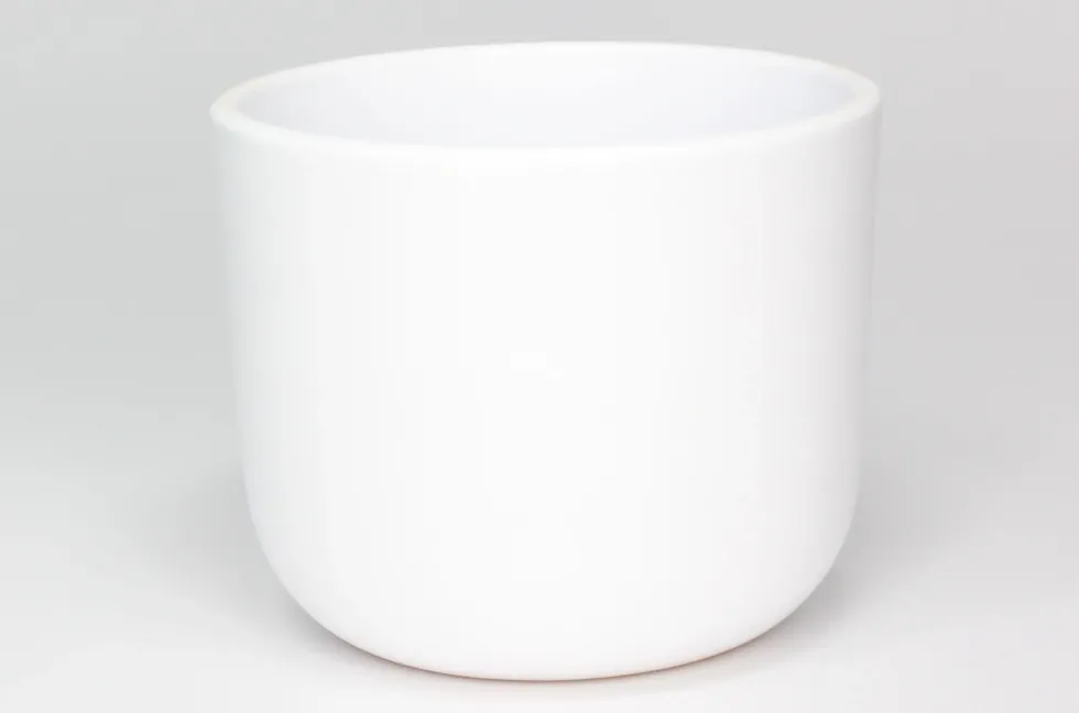Cache-pot La Belle Verte coloris blanc - Ø 13 x 13 cm