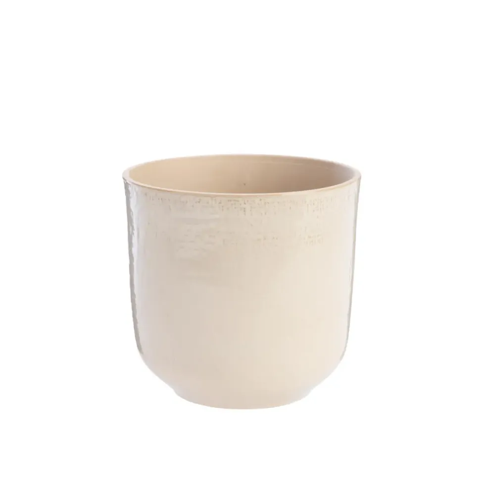 Cache-pot Sandstone en céramique coloris beige - Ø 30 cm