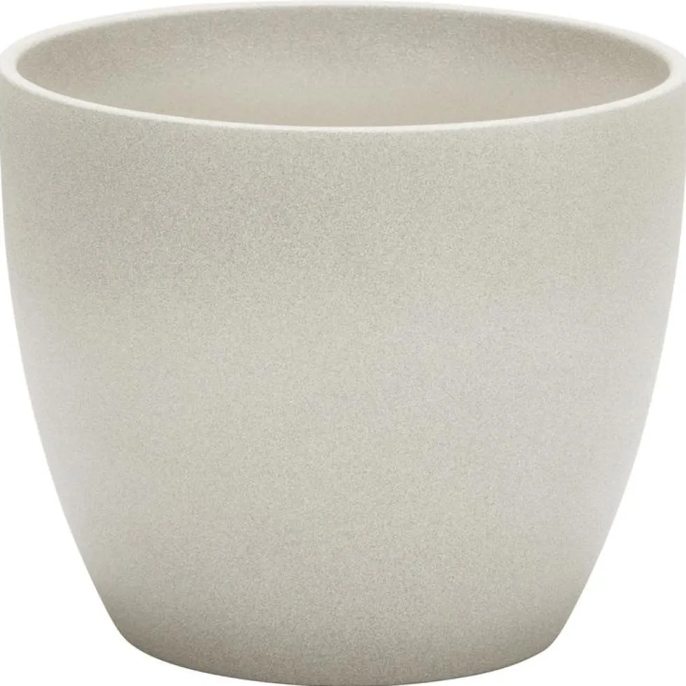 Cache-pot 920 Taupe stone Ø 14 x H 12,4 cm Céramique émaillée