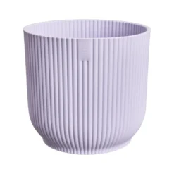 Cache-pot vibes fold coloris violet en plastique recyclé Elho - Ø 16 cm