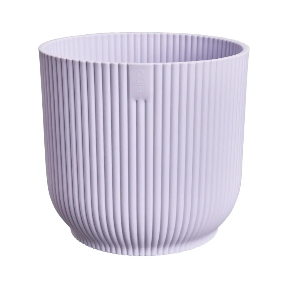 Cache-pot vibes fold coloris violet en plastique recyclé Elho - Ø 9 cm