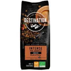 Café bio en grains équitable Destination Intense - 1 kg