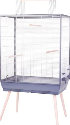 Cage pour oiseaux coloris gris foncé Zolux Neo 2 Jili XL – 81 x 48 x 152 cm