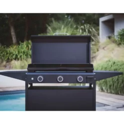 Capot pour barbecue Origin 75 coloris noir en acier Adour Origin - 78,2 x 48,5 x 11,9 cm