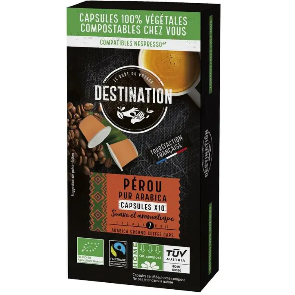 Capsules biodégradables Pérou bio FFL