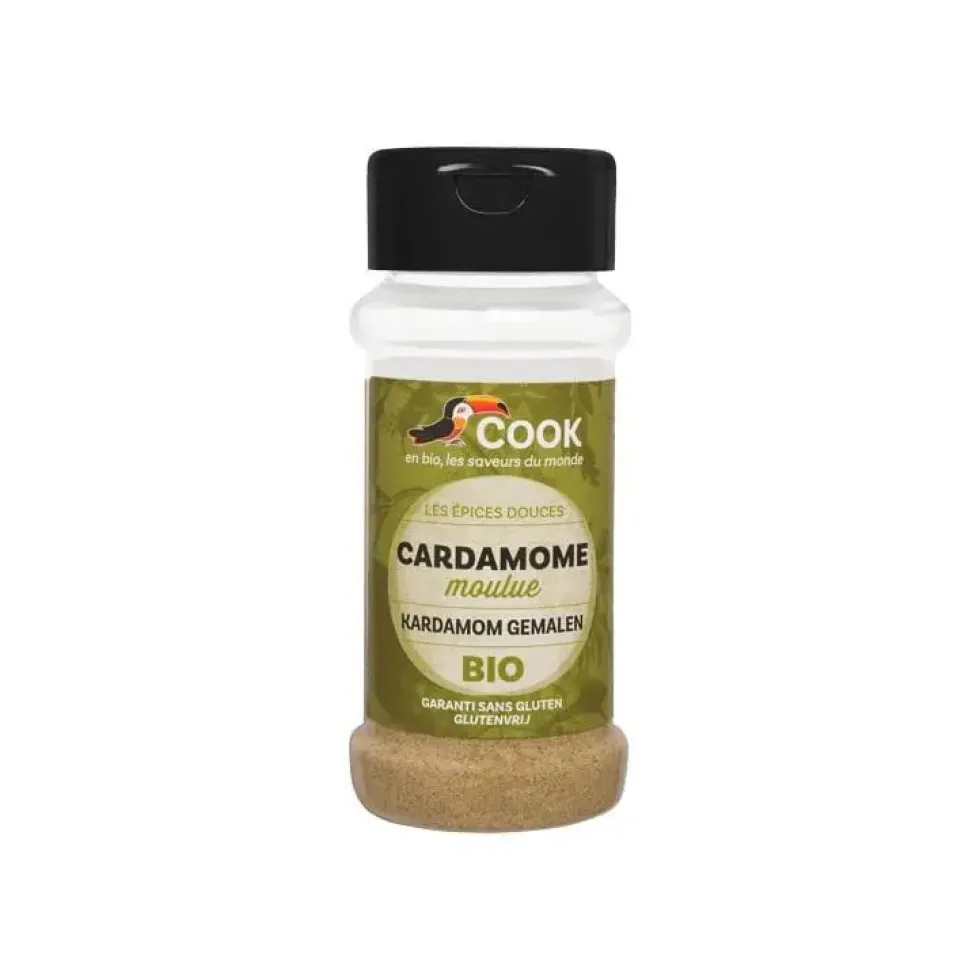 Cardamome en poudre bio en pot de 35 g