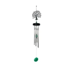 Carillon arbre de vie coloris gris - 60 cm