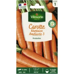 Carotte Nantaise améliorée 3 série 1 Vilmorin - graines à semer