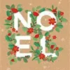 Carte double de Noël Pictura Kraft work – 12 x 15 cm