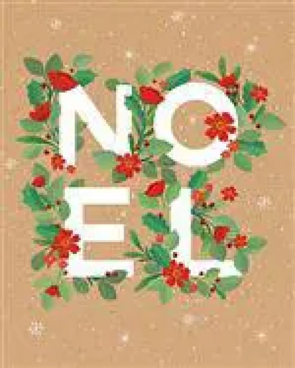 Carte double de Noël Pictura Kraft work – 12 x 15 cm