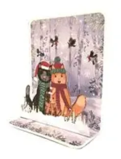 Carte double Mini 3D aux Éditions Pictura - 10 x 12 cm